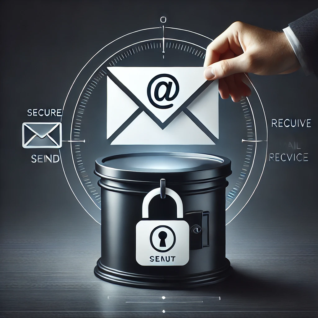 보안 메일 수신 이미지